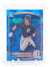 KEVIN MCGONIGLE 2025 BOWMAN CHROME DRAFT BLUE CRACKED ICE #BDC-59 TIGERS Q6642 B
