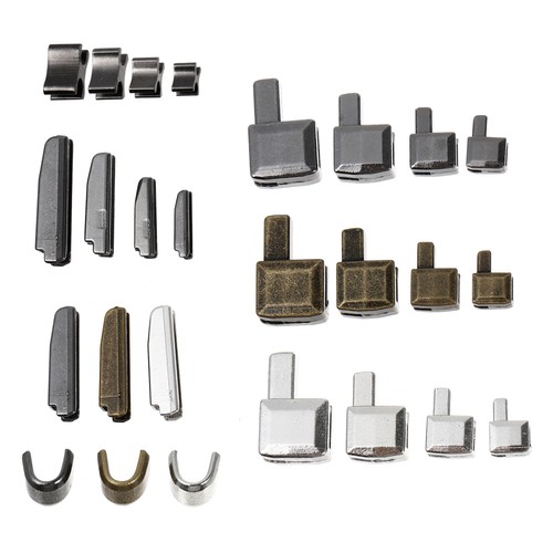 24 Set Metal Zipper Head Sliders Retainer Zipper Repair Kit for Jackets