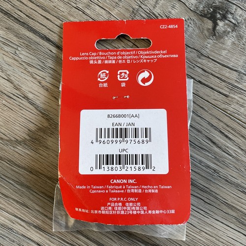 Genuine Canon E-55 55mm Front Lens Cap clip on Canon 55mm lens cap UK STOCK - Picture 2 of 2