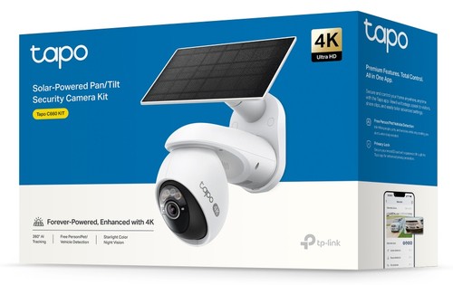 Kit de cámara de seguridad panorámica/inclinable con energía solar TP-Link Tapo - Imagen 12 de 12