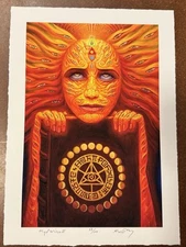 Alex Grey Art Print Mysteriosa II Artist Muse Poster S/# of Only 100 w/ COA Rare