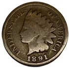 1891 Indian Head Cent Penny Good Condition 1c One Cent US Coin- 2514