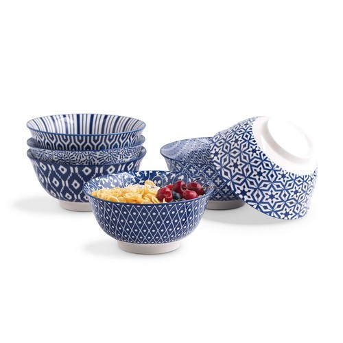 Porcelain 11oz Ice Cream Bowls Set of 6, Small Bowls, Ceramic bowls for Desse...