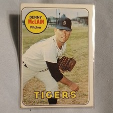 Topps 1969 Series Denny McLain #150 Base Set Detroit Tigers MLB Baseball Card