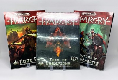 Warhammer Age of Sigmar: Warcry 3 Book Bundle NEW, UNUSED Games Workshop