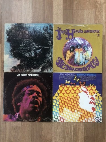 Lot of 4 Variety Vintage Popular Classic Rock Jimi Hendrix Music Vinyl Records