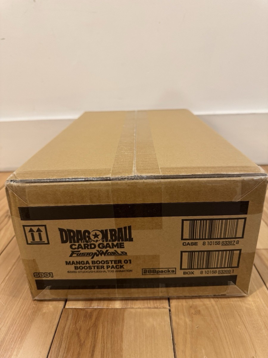 manga booster 01 booster box Dragon Ball Super Fusion World: Manga Booster SB01 Booster Box Case Sealed