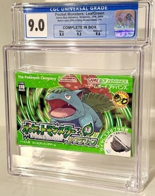 Pokemon Leaf Green Version CGC Graded 9.0 Nintendo Game Boy Advance 2004 Not PSA