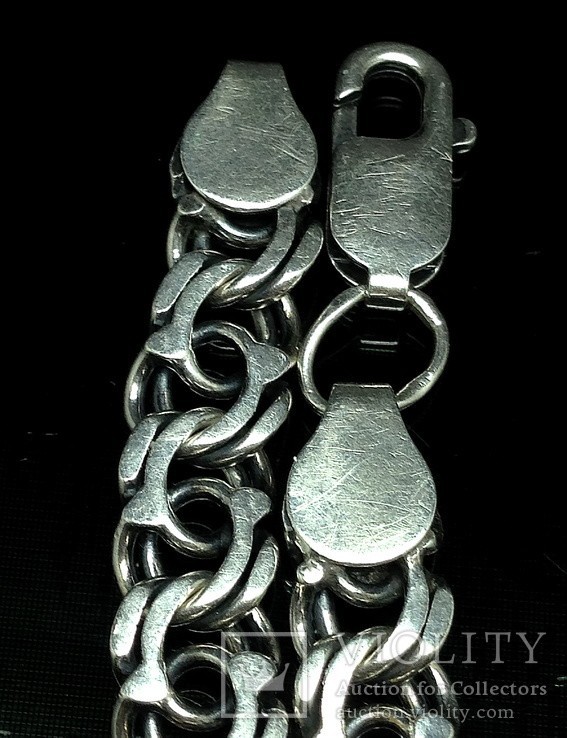 Solid 925 Sterling Silver Cuban Link Bracelet 7mm… - image 5