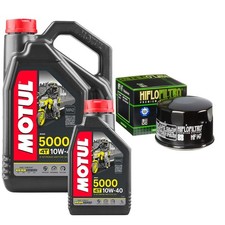 XP500 Tmax Motul 5000 10w40 5L Oil Filter Kit Yamaha XP 500 2004 8.05 per litre