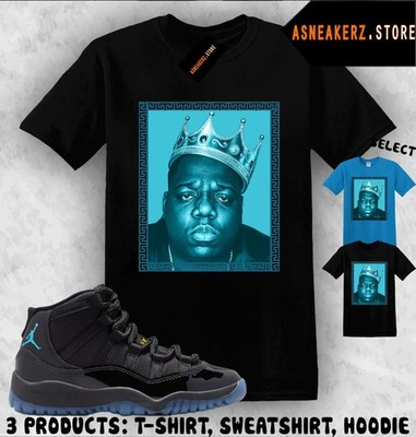 Tee Shirt Matching AJ 11 Gamma Blue 2025 To Match Sneaker Biggie T-Shirt