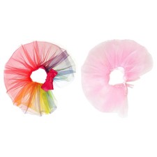 2 Pcs Costumes for Dogs Tulle Pets Tutu Skirt Ballerina Dress Cat