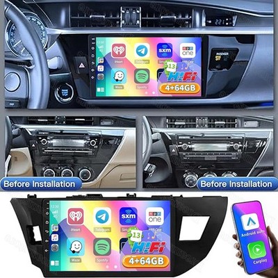 4G+64GB For Toyota Corolla 2014-2016 Carplay Android 13 Car Stereo Radio GPS SWC
