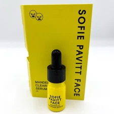 Sofie Pavitt Face Mandelic Clearing Serum 3 mL / 0.1 oz Travel Size New
