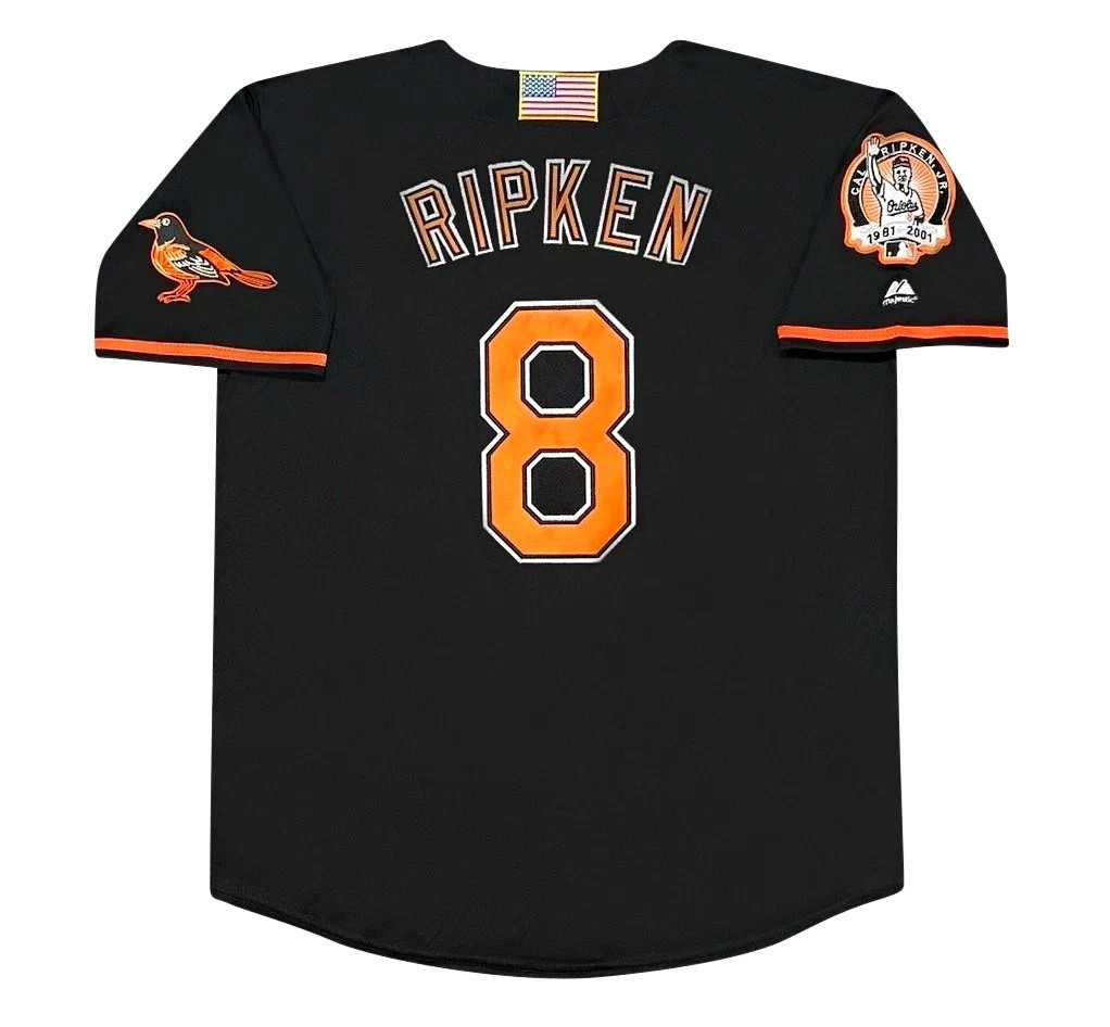 Cal Ripken Jr. 2001 Baltimore Orioles Black Jersey w/ Patch Men's (L-XL)