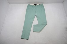 Scotch  Soda Mott Slim Stretch Khaki Pants Rugged Aqua Mens Size 36 x 30