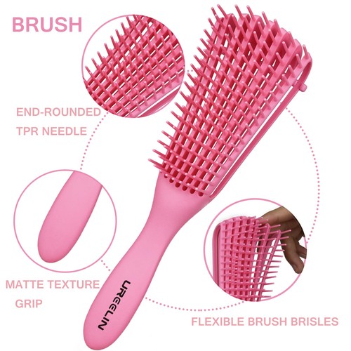 Detangler Brush Set for 3a4cWig/Thick/Wavy/Curly/Wet Slick Back Hair BrushesR... - Picture 2 of 9