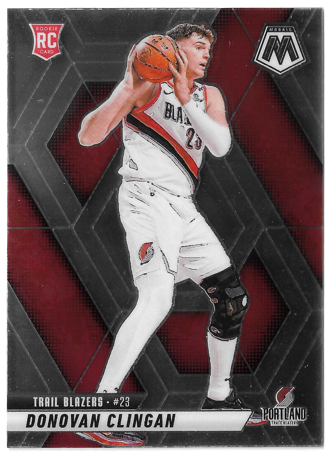 Donovan Clingan - 2024-25 Panini Mosaic - #246 - Trail Blazers (RC)