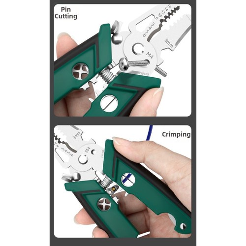 Professional 18 in 1 Wire Stripper Tool for Electrical and Metalworking Use - Picture 10 of 11