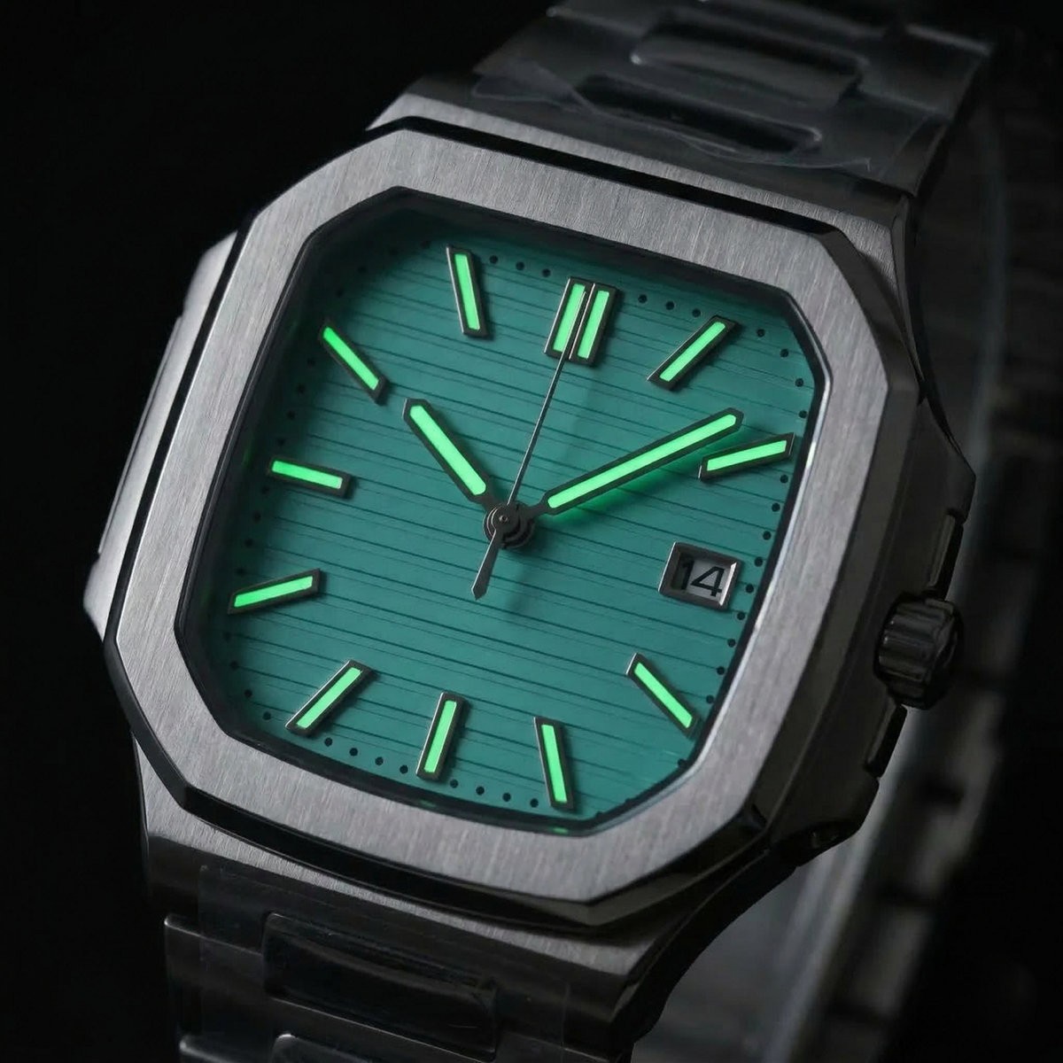 Custom Made Watch Mod Cubitus Style Automatic NH35 Mod Square