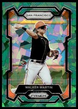 2024 Panini Prizm #45 Walker Martin Green Ice Prizms San Francisco Giants NM+
