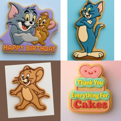 Tom und Jerry Set Ausstecher 10 cm