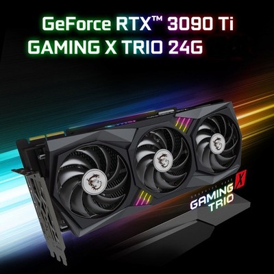 MSI NVIDA GeForce RTX 3090Ti GAMING X TRIO Graphics Card GPU 24G GDDR6X