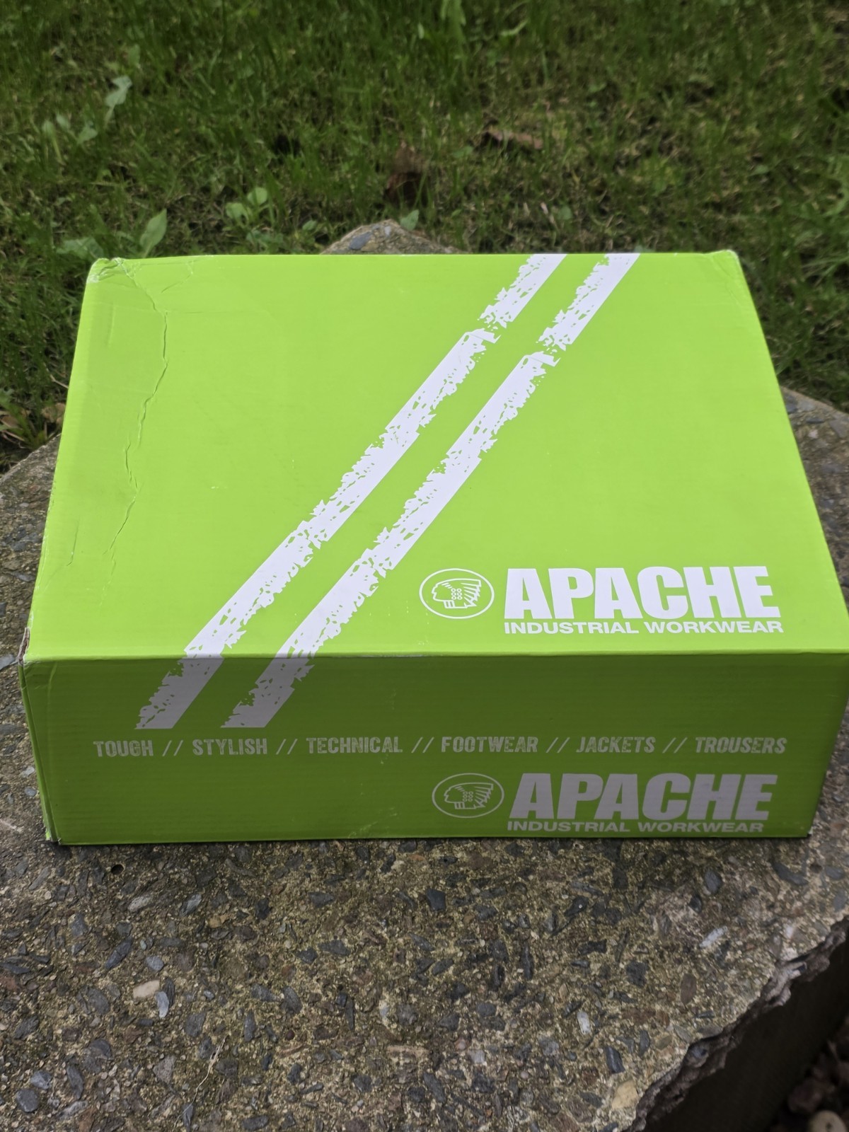 Apache AP715SM Brown Leather Safety Dealer Boots S3 Steel Toe Size UK 9 EU 43