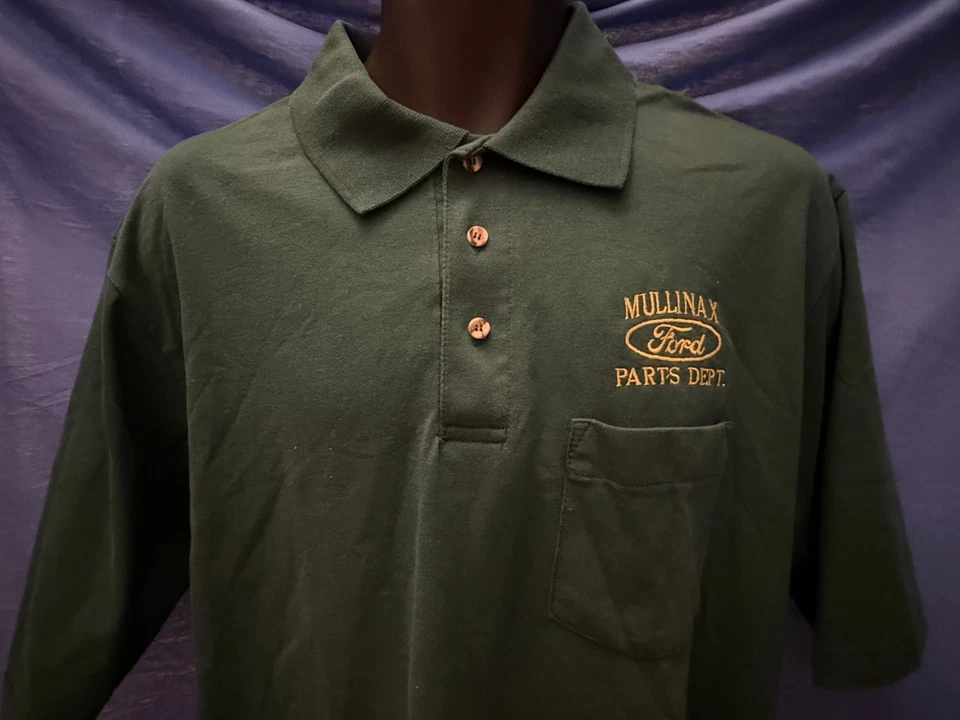 Departamento de piezas de concesionario Ford vintage Camisa polo Red Kap para hombre grande manga corta Foto 3 de 4
