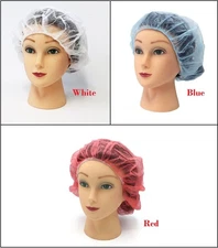 Disposable Bouffant Cap Non Woven Hair Net Cap Select Size Color and Pieces