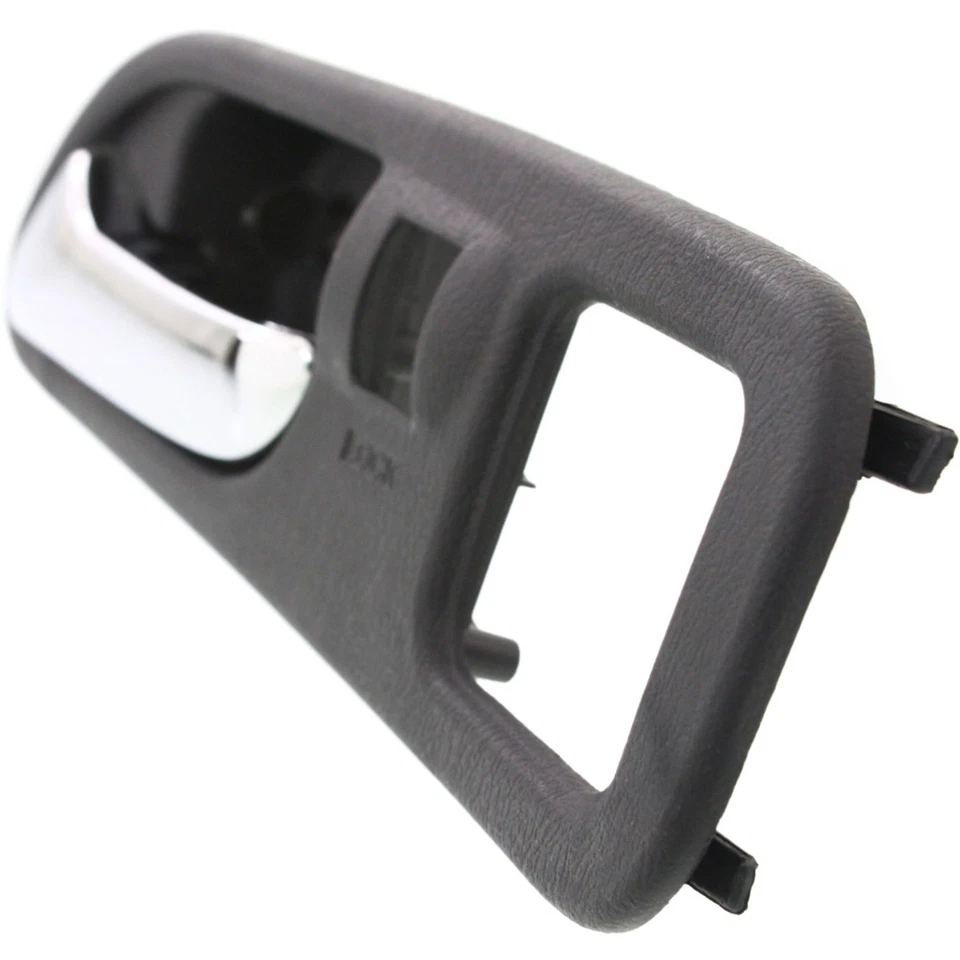Interior Door Handle For 2001-2006 Acura MDX Front Left Chrome Lever Black Bezel - Image 2 of 4