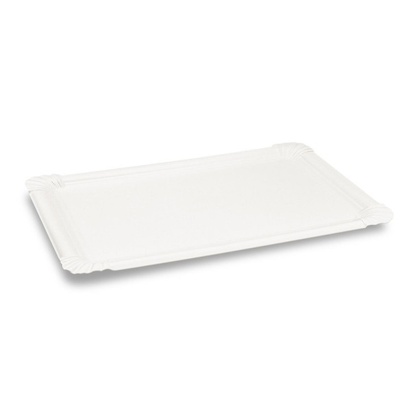 100X Bionature Pappteller Aus Frischfaser 16X 22,5 Cm Fettdicht Weiß-image
