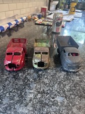 3x Vintage Wyandotte Pressed Steel Toy Trucks