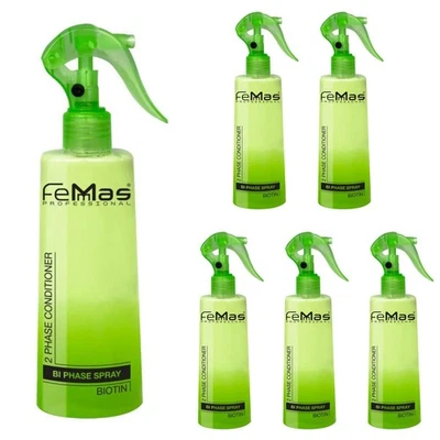 FEMMAS PREMIUM FemMas Bi-Phase 2-Phasen-Spray Biotin 6 x 300 ml GERUCHSLOS (16,61 EUR/l)