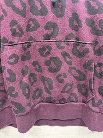 Victoria&rsquo;s Secret Pink Maroon And Black Leopard Print Hoodie And Matching Jogger