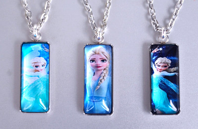 Kinderketten Frozen Eiskönigin Anna & Elsa Halskette Weihnachts Geschenk Neu