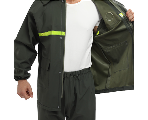 Rain Suits for Men Women Jackets Pant Gear Raincoat Waterproof motorcycle hivis - Picture 16 of 25