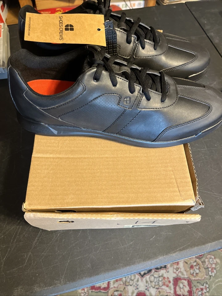 Zapatos de hombre para tripulaciones FREESTYLE II talla 14 negros ancho medio nuevos con caja Foto 3 de 4