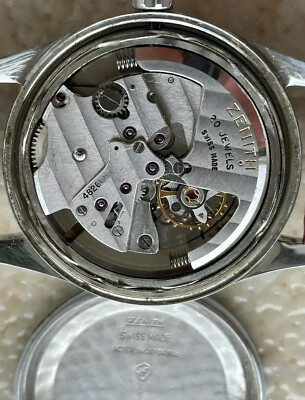 ZENITH CAPTAIN WATCH AUTOMATIC CAL.71 BUMPER MENS 36mm SWISS MADE