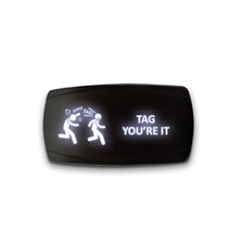 TAG YOU'RE IT - Horizontal LED Rocker Switch 5 Pin Dual Light 20A 12V ON / OFF