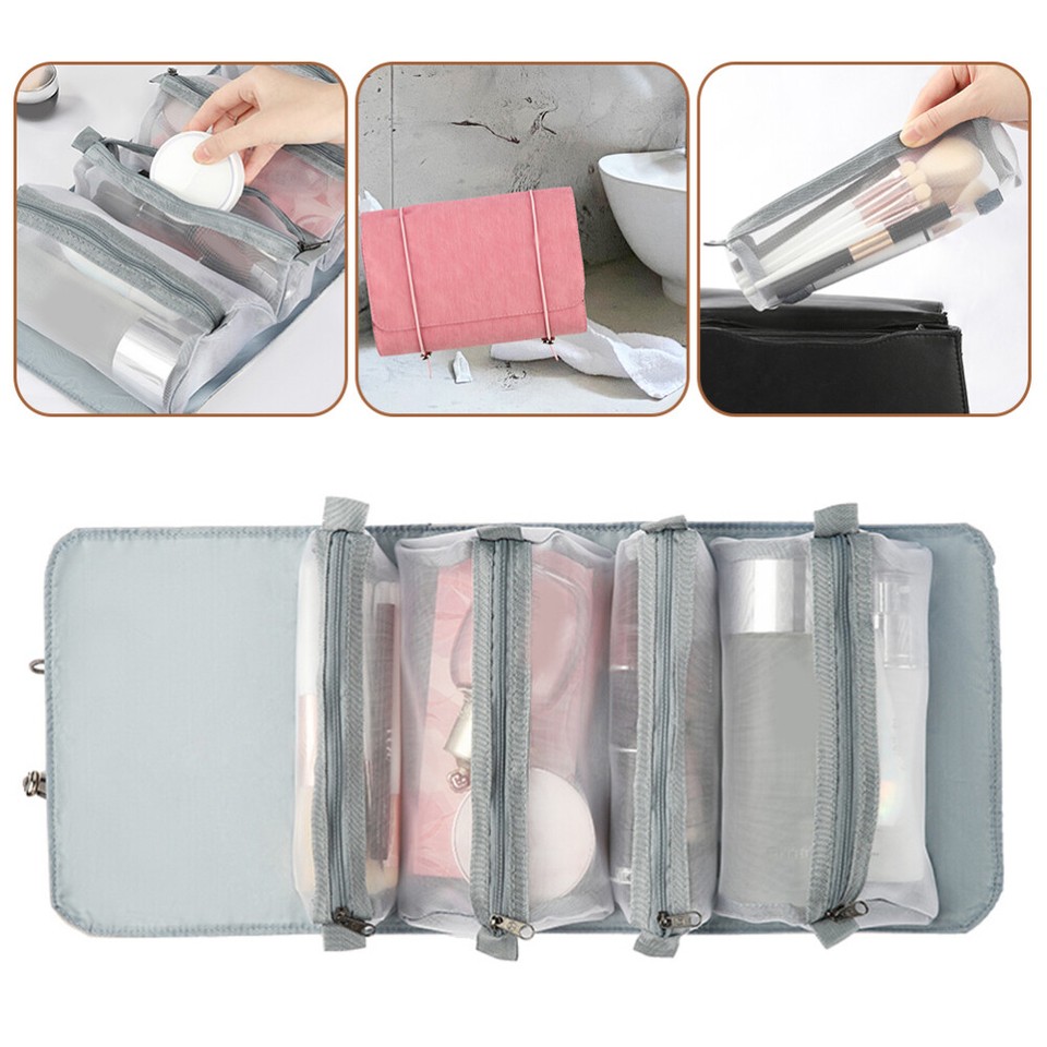 TRKETK 4-tlg. Make-up-Taschen Set - Durchsichtige Organizer Für Handtasche & Reise