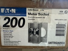 NEW EATON UHTTRS202BCH 200 AMP 600VAC Ringless Meter Socket Base Nema 3R Outdoor