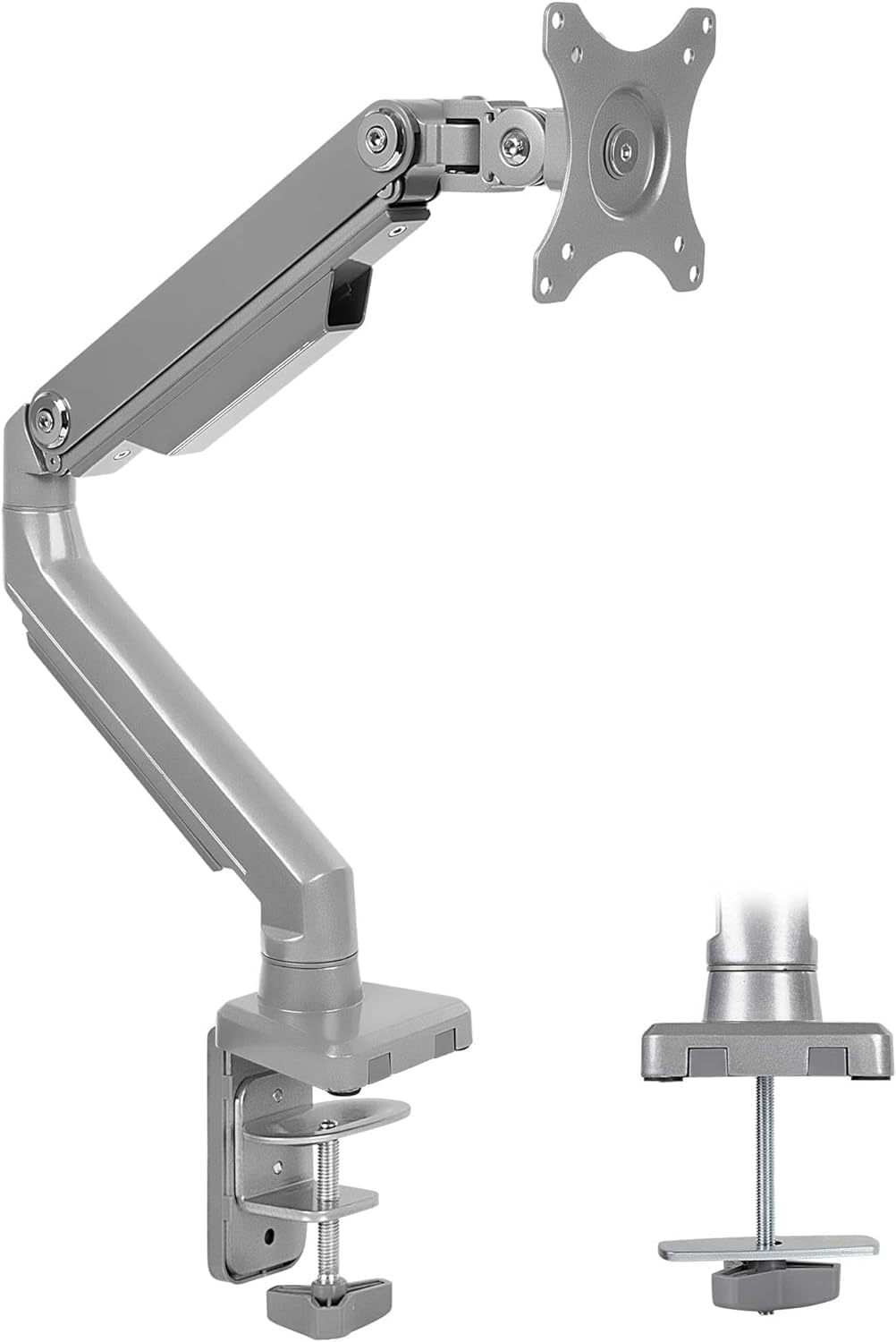 Single Monitor Arm Mount | Desk Stand | Full Motion Height Adjustable Articulati