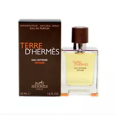 TERRE D'HERMES EAU INTENSE VETIVER EAU DE PARFUM NATURAL SPRAY 50ML NIB