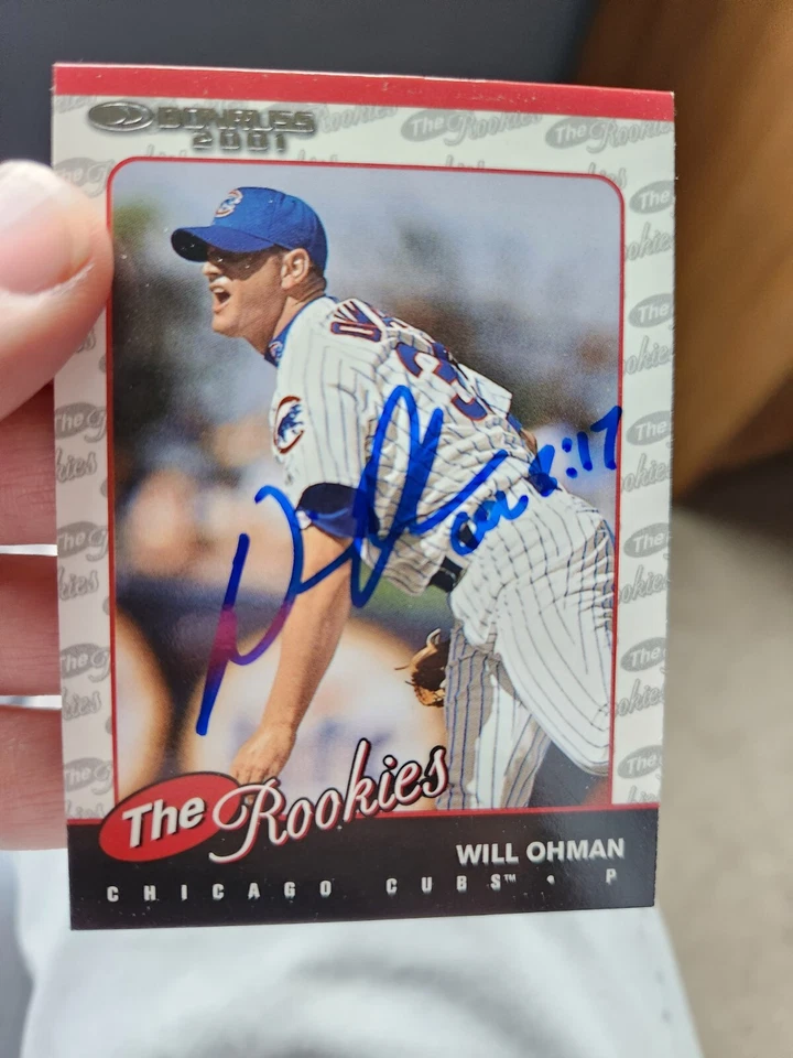 Autographed 2001 Donruss R60 (The Rookies) SIGNED Will Ohman Chicago Cubs card - Image 4 of 4