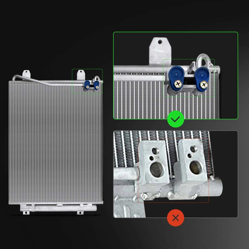 Condensador de aire acondicionado con receptor secador para Volkswagen Passat 13-15 18-19 CC 2013-2017 Foto 2 de 4