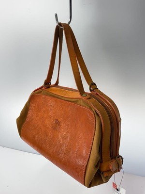 IL BISONTE bag leather camel   from Japan