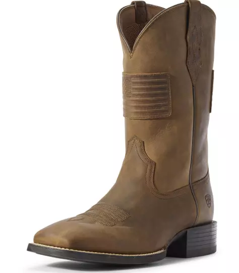 American flag best sale boots square toe