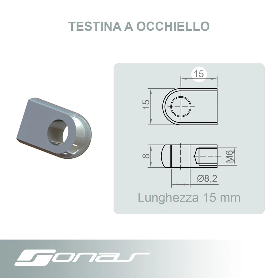 Attacchi, staffe supporto, Raccordi Per Molla Molle a Gas vari modelli - Immagine 4 di 4