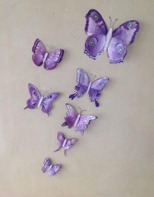 GMMH 6er-Set 3D Schmetterlinge Wandtattoo – Verschiedene Größen, Selbstklebend | Für Wanddekoration & Kinderzimmer